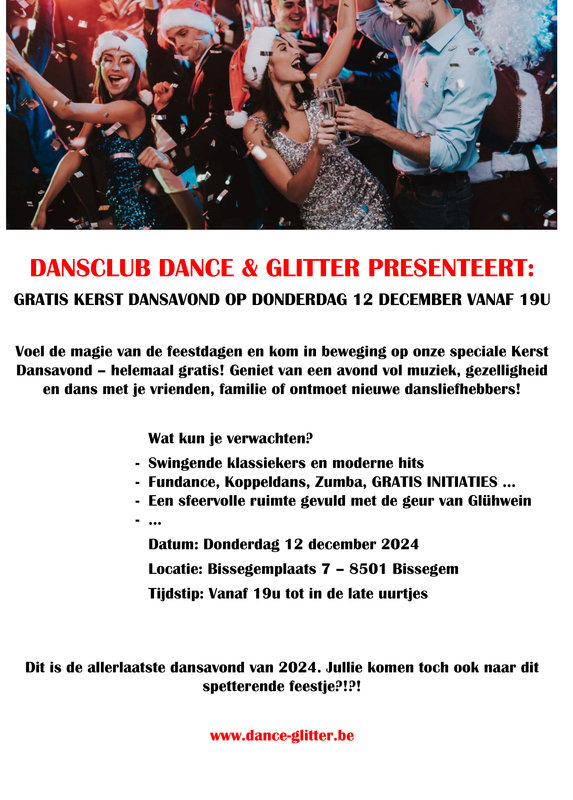 Nachtleven Dansavond Dansclub Dance & Glitter