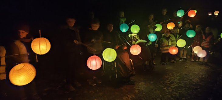 Nachtleven Lampion-Kerst wandeling