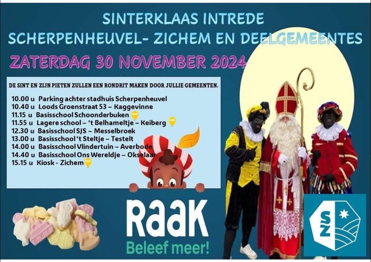 Ontspanning De Sint bezoekt Zichem