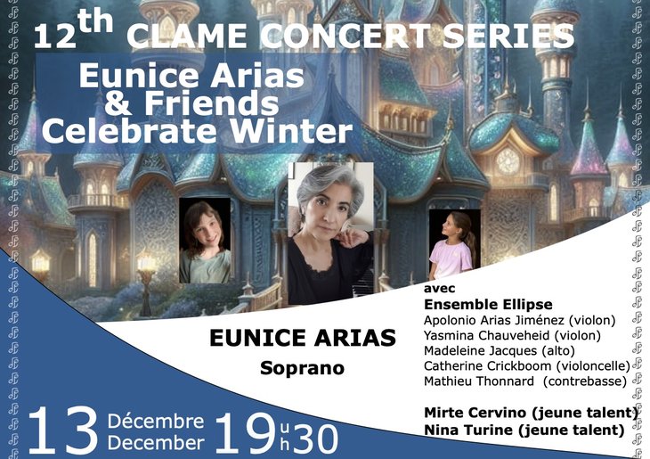 Concerten Eunice Arias & Friends Celebrate Winter