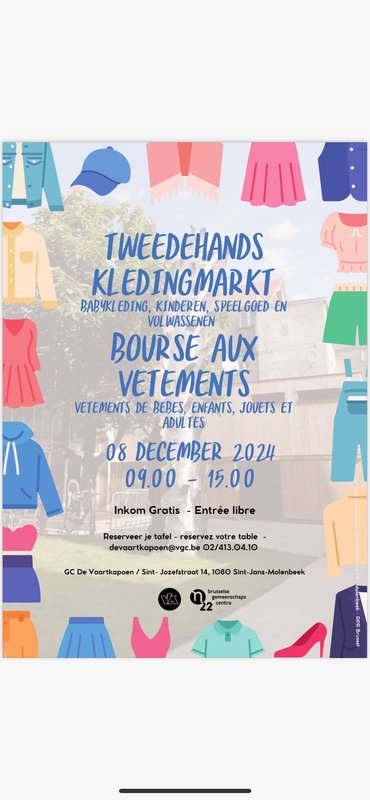 Ontspanning Tweedehands kleding speelgoed beurs