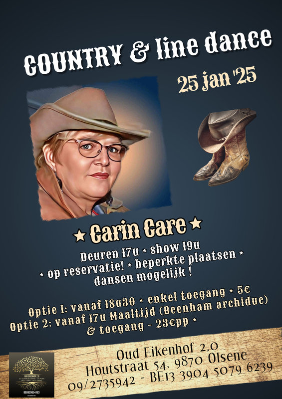 Concerten Country & line dance Carin Care