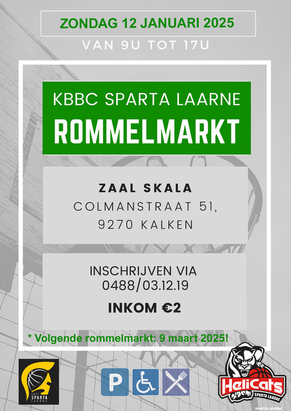  Overdekte Rommelmarkt Kbbc Sparta Laarne