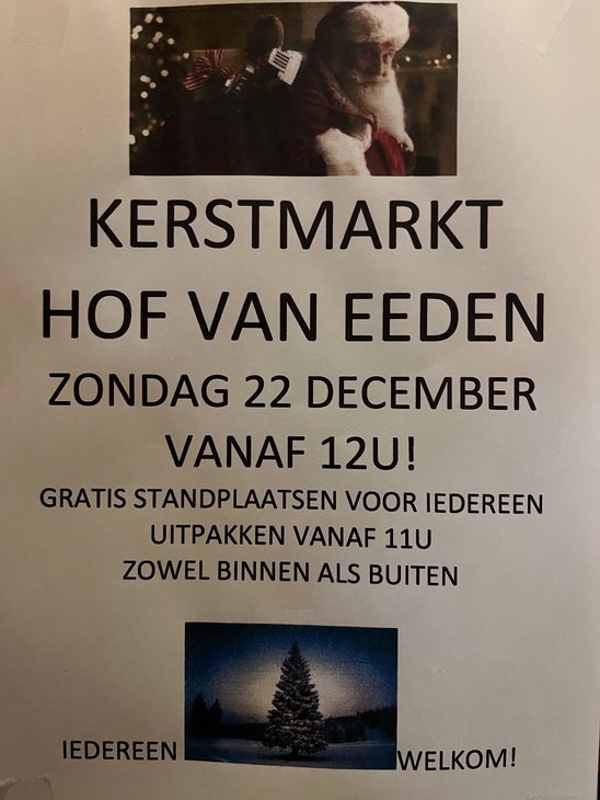 Kerstmarkten Gezellige kerstmarkt