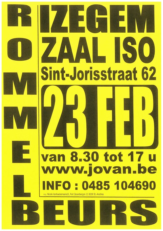  Rommelbeurs Izegem - Zaal - Org. Jovan