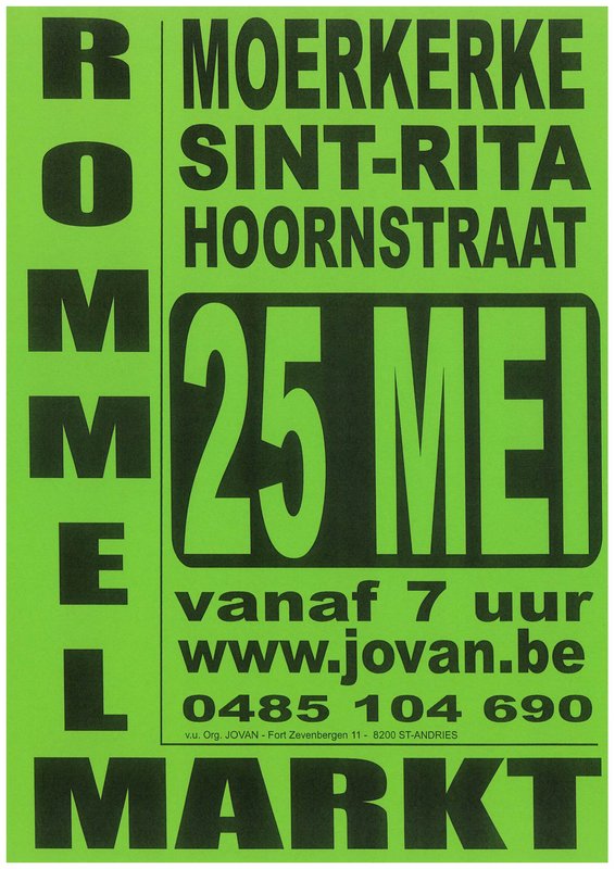  Rommelmarkt Moerkerke Sint-Rita - Org. Jovan