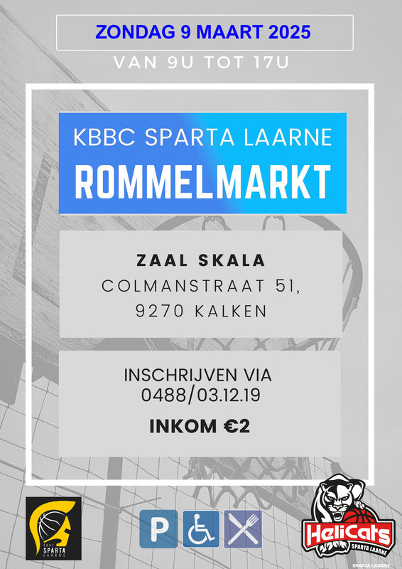  Overdekte Rommelmarkt Kbbc Sparta Laarne