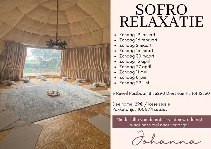 Workshops 90 minuten pure relaxatie de Sofro Yoga Nidra Sessie