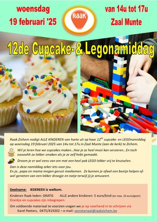 Workshops 12de Cupcakes- Legonamiddag