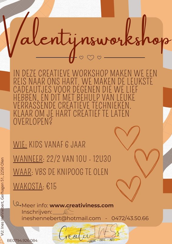 Workshops Creatieve valentijnsworkshop